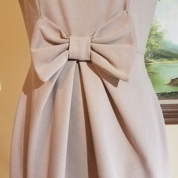 Nude bow dress l7 - Picture 8 of 11